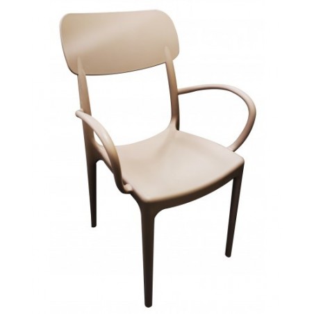 2 pz Sedie per Esterni CALIPSO Poltrone da Giardino con Braccioli Impilabili