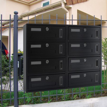 Cassetta Postale Condominiale 8 Posti Iron Gray 783.D Formato Rivista 44x17x60cm