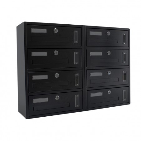 Cassetta Postale Condominiale 8 Posti Iron Gray 783.D Formato Rivista 44x17x60cm