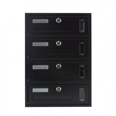 Cassetta Postale Condominiale 4 Posti Iron Gray 783.C Formato Rivista 44x17x30cm