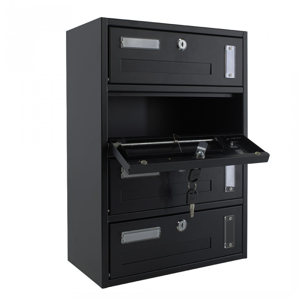 Cassetta Postale Condominiale 4 Posti Iron Gray...