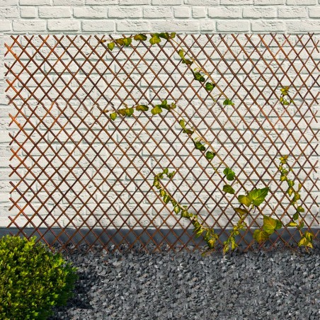 Steccato Estensibile In Legno Da 35 a 250 Cm Traliccio Decorativo Per Piante