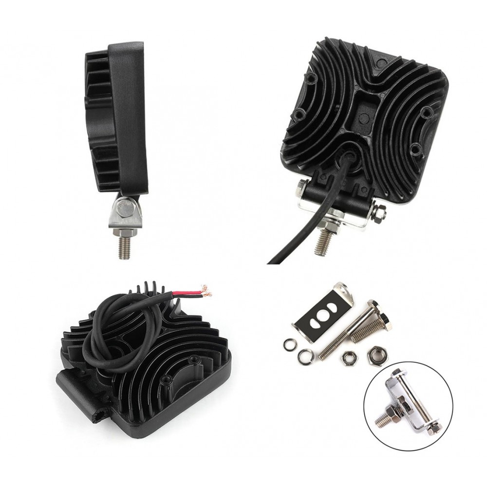 Faro led per auto camion e barche off road impermeabile e resistente alla polvere 27 watt luce bianca