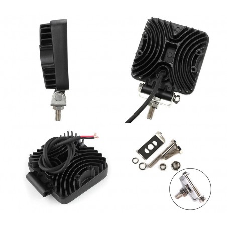Faro led per auto camion e barche off road impermeabile e resistente alla polvere 27 watt luce bianca Faro led per auto camion e barche off road impermeabile e resistente alla polvere 27 watt luce bianca