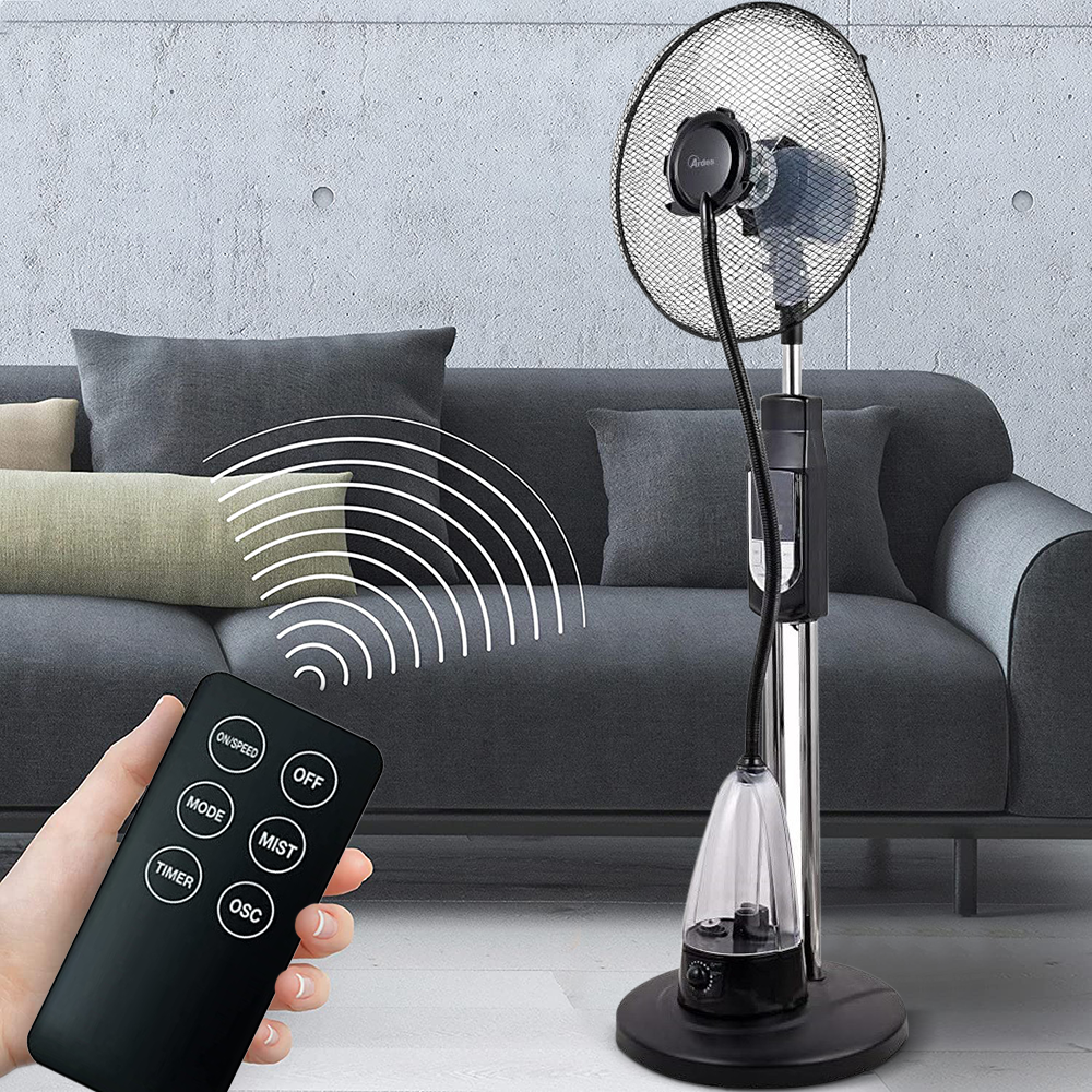 Ventilatore a Piantana Oscillante nebulizzatore...