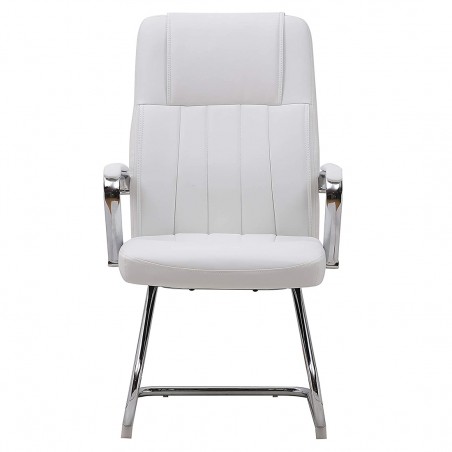 Poltrona per Sala d'Attesa e Ufficio Xeno 2 Seduta in Ecopelle e Acciaio