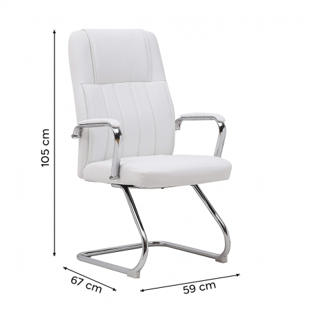 Poltrona per Sala d'Attesa e Ufficio Xeno 2 Seduta in Ecopelle e Acciaio