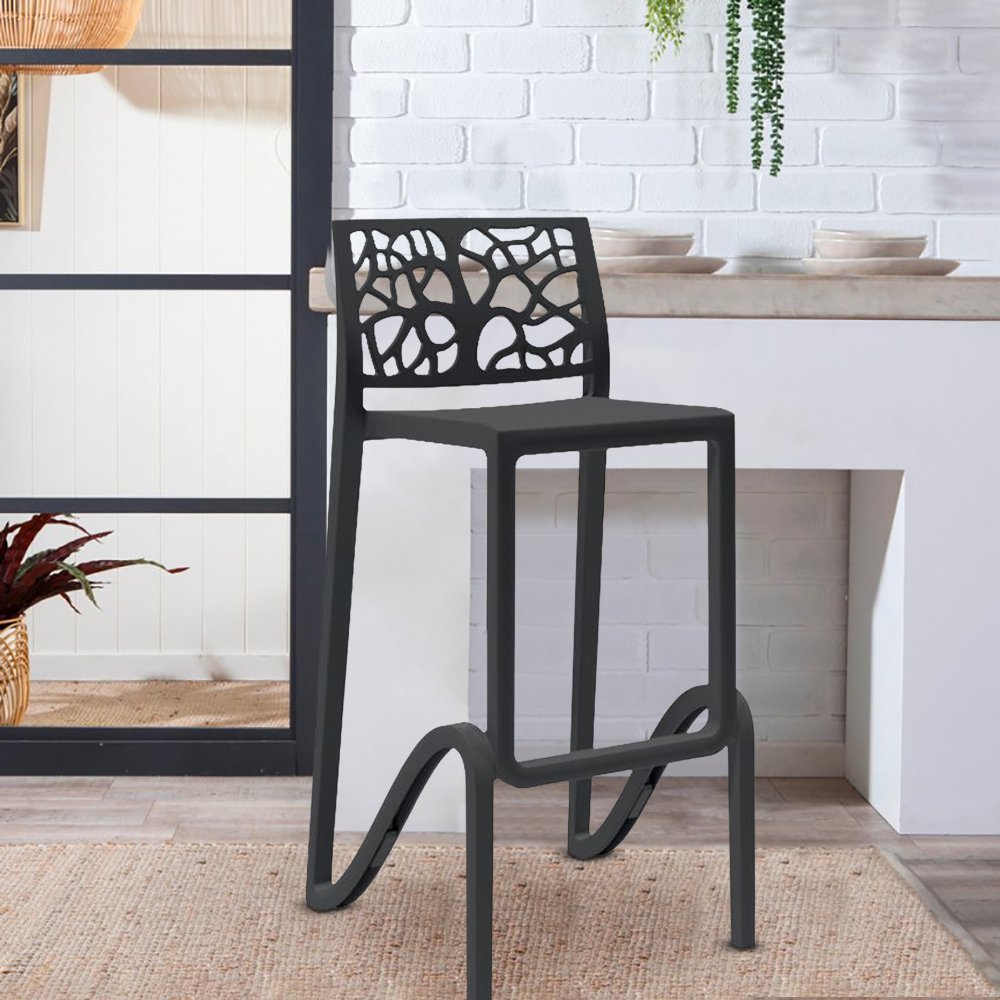 2 Sgabelli Alti da Cucina e Bar ZEFIRO in...