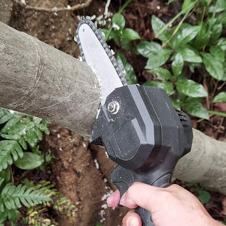 Mini Motosega Elettrica Cordless a Batteria 48VF Lama 4 Pollici per Potare