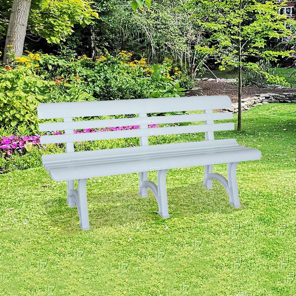 Panchina a 3 Posti da Giardino OLIMPIA Bianca...