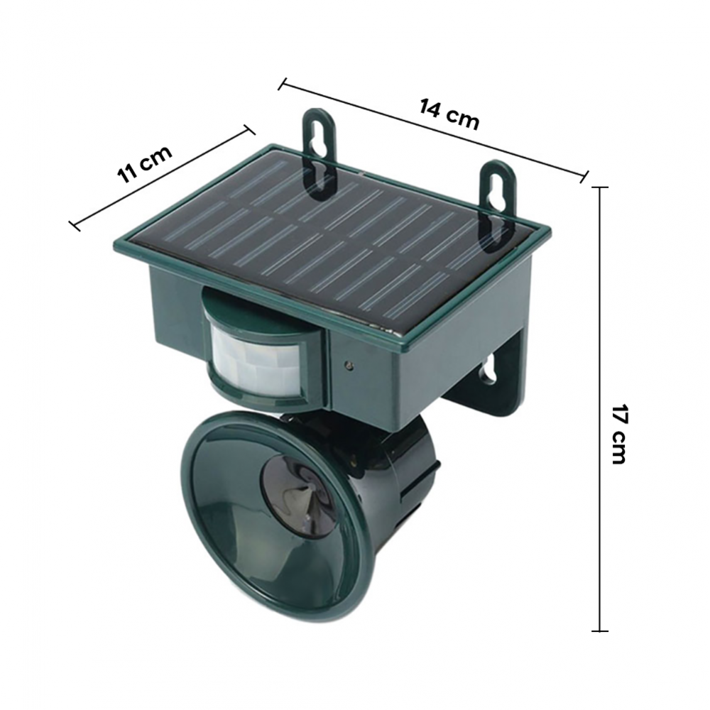 Sonic Repellente Sonoro e Visivo per Uccelli ad...