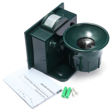 Sonic Repellente Sonoro e Visivo per Uccelli ad Energia Solare Scaccia Animali