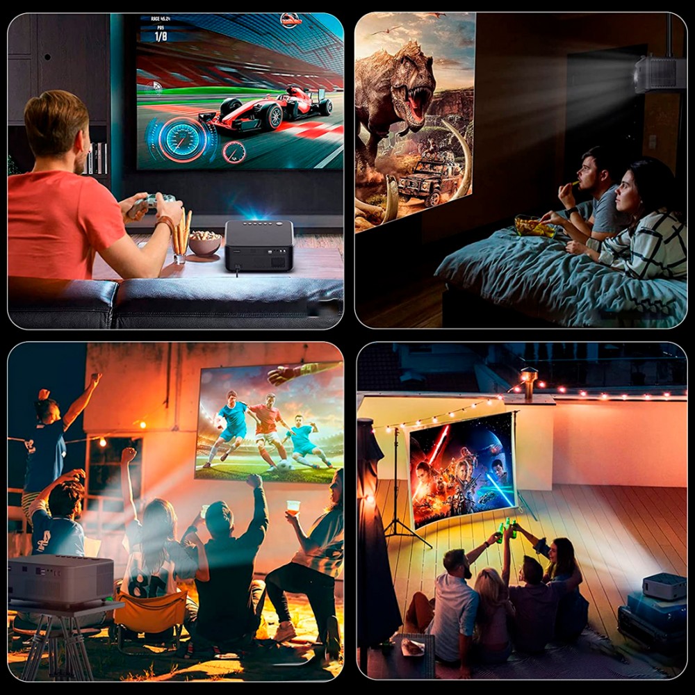 Videoproiettore Portatile 1080P Alta...