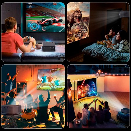 Videoproiettore Portatile 1080P Alta Definizione HD Lettore Multimediale HDMI