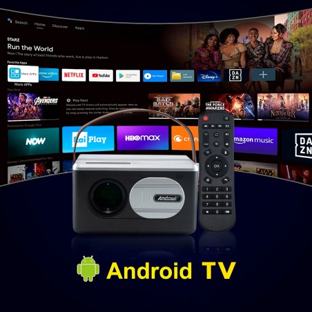 Videoproiettore Portatile 1080P Alta Definizione HD Lettore Multimediale HDMI