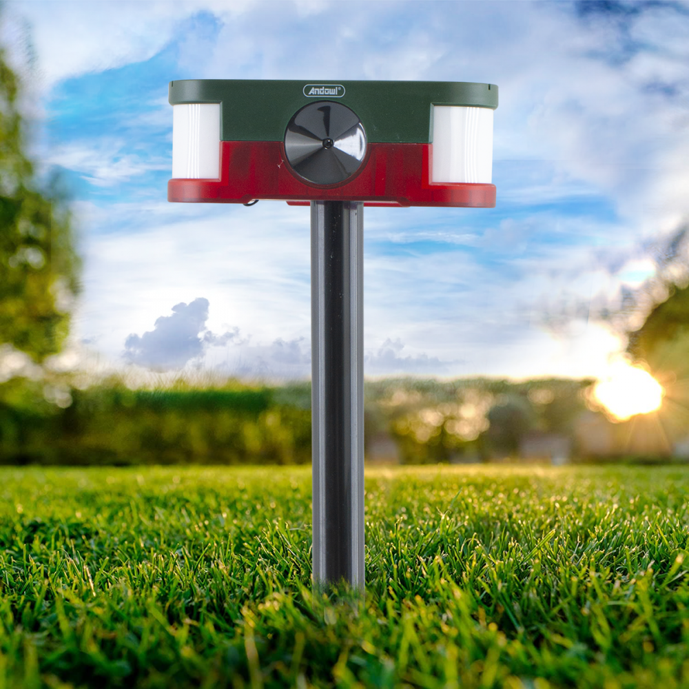 Sensore Scaccia Animali ad Ultrasuoni Allarme...