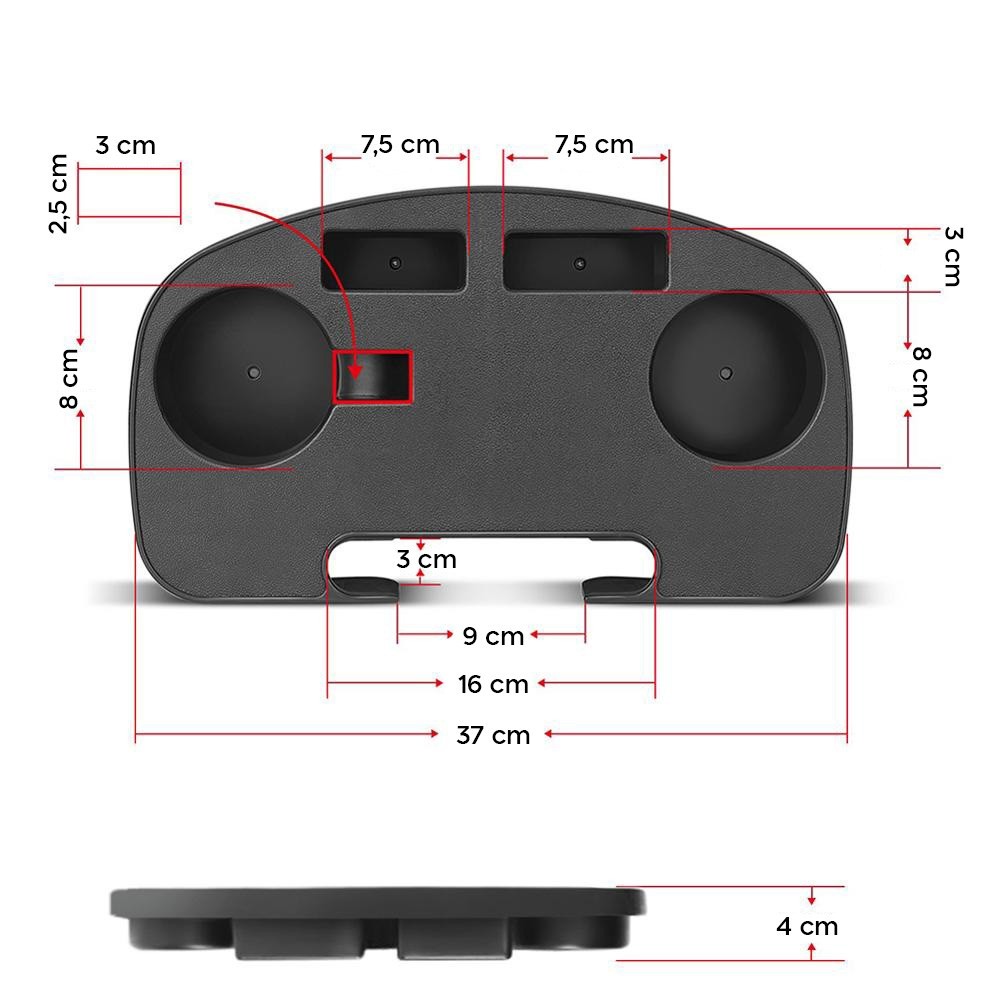 Portaoggetti per Sedia con Scomparti 37x23x4 cm...
