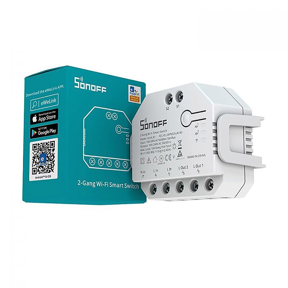 Image of Sonoff Dual R3 Modulo Intelligente Automazione Domestica APP Controllo Vocale