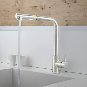 Rubinetto Oshawa per Lavello In Acciaio Inox Con Doccetta Estraibile Moderno 2