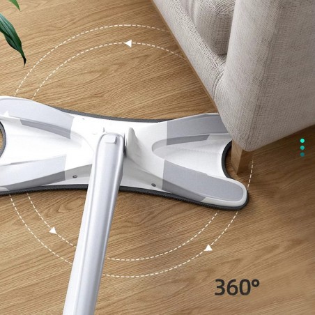 Mop in Microfibra Autostrizzante per Pavimenti Mocio Testa Piatta Lavapavimenti