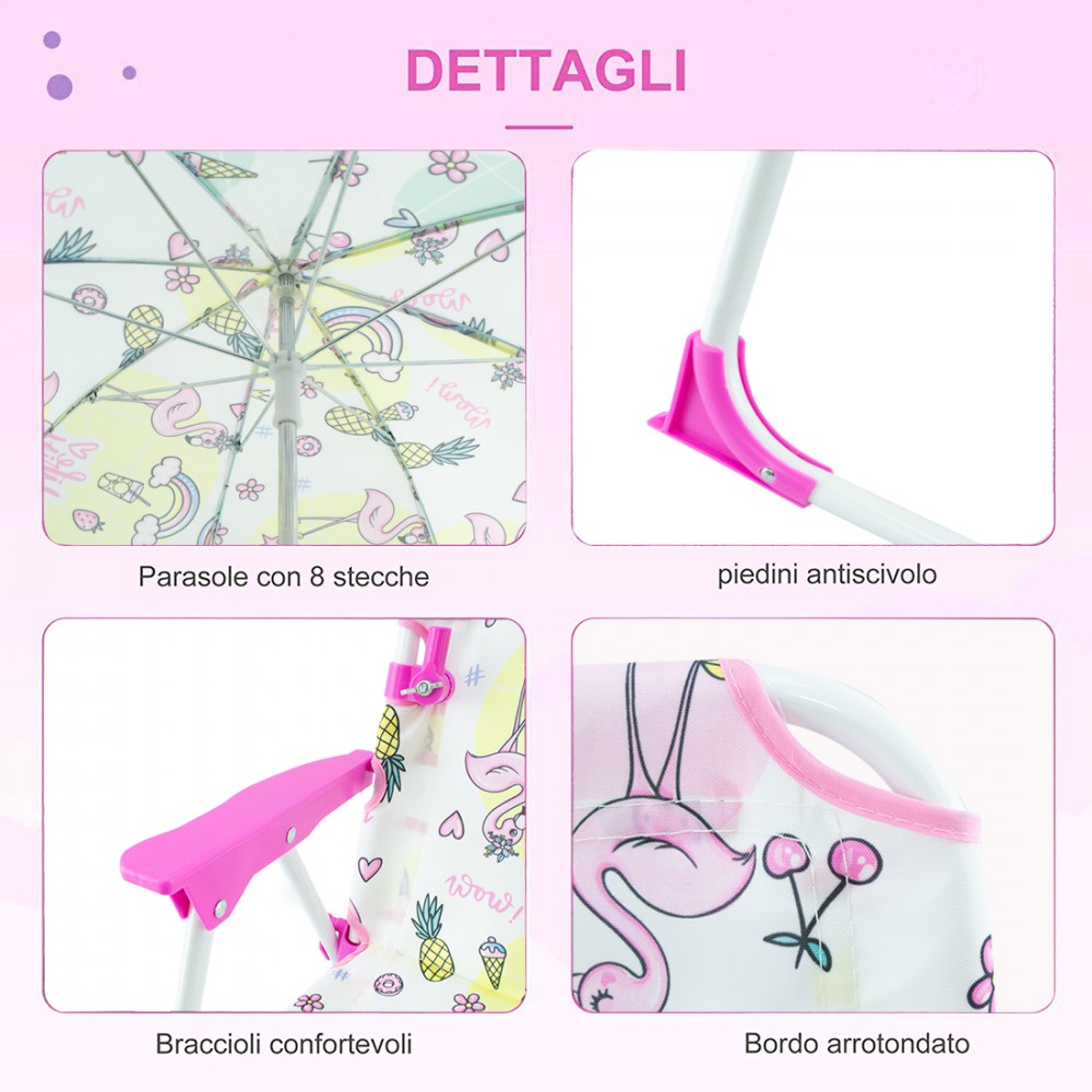Sedia Pieghevole Enrico Coveri per Bambini con...