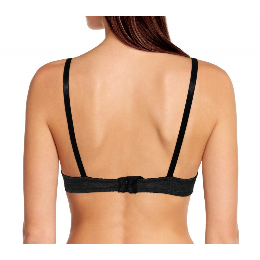 Set 3 reggiseni modello Kalika semi imbottito in 3 colori melange con bretelle regolabili e dettagli a pois