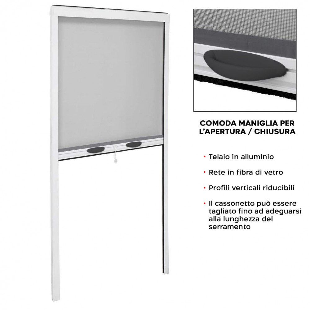 Zanzariera a Rullo Riducibile per Finestra e...