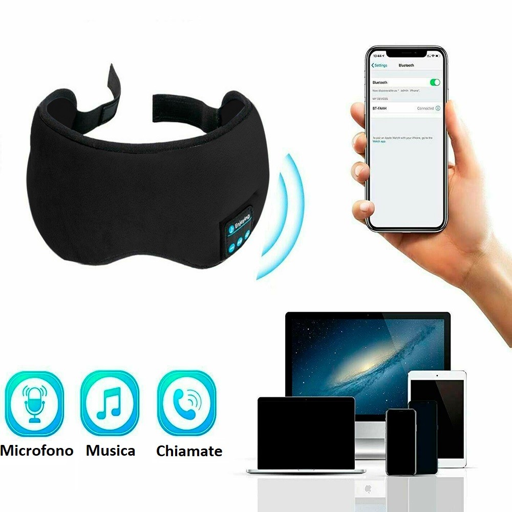 Maschera per Occhi Bluetooth per Musica e...