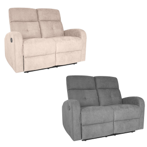 Divano Poltrona 2 Posti RECLINER Poggiapiedi e Schienale...