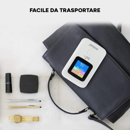 Mini Router Portatile Q-A214 Modem Connessione 4G WIFI Hotspot Scheda SIM