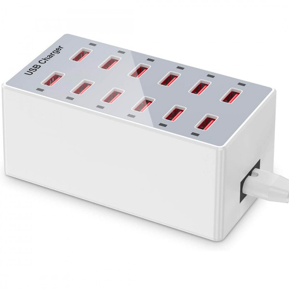 Stazione di Ricarica Multipla Veloce 615493 Caricabatterie USB 12 Porte 60W