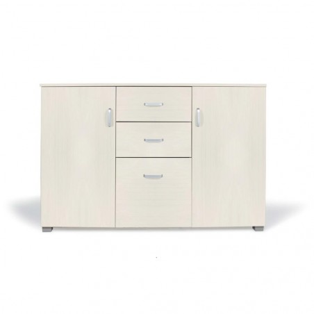 Credenza Legno 2 Ante 3 Cassetti 120x40x82cm art. 124 Madia per Soggiorno Cucina