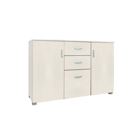 Credenza Legno 2 Ante 3 Cassetti 120x40x82cm art. 124 Madia per Soggiorno Cucina
