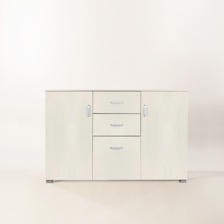 Credenza Legno 2 Ante 3 Cassetti 120x40x82cm art. 124 Madia per Soggiorno Cucina