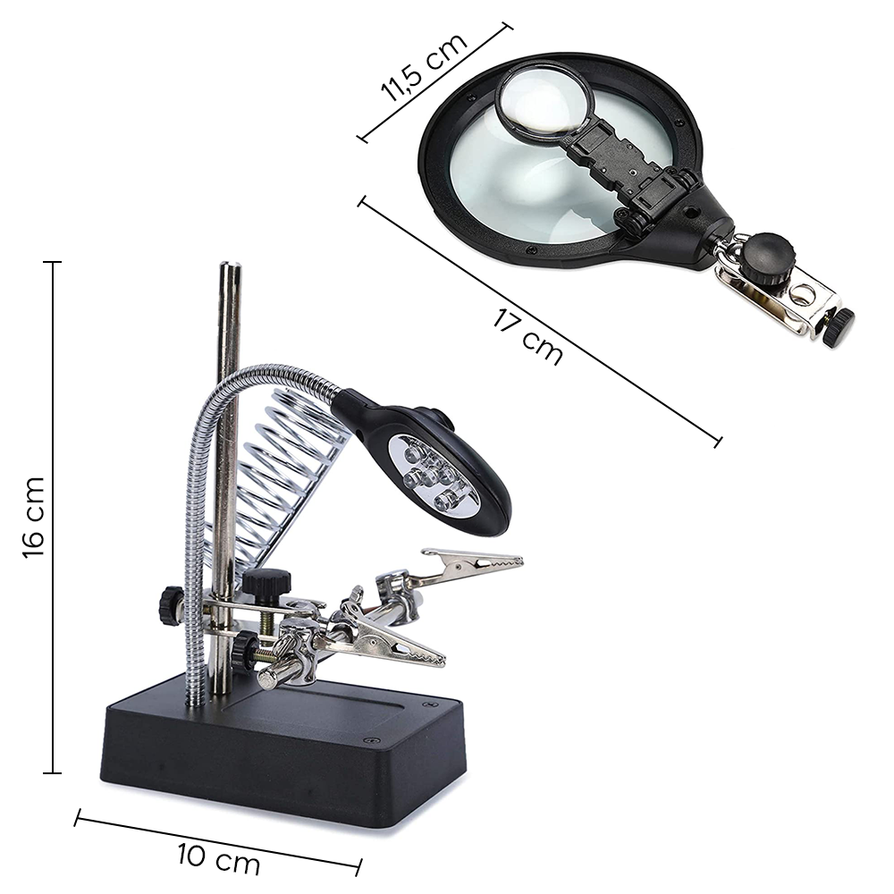Lente d'Ingrandimento con Clip di Fissaggio e...