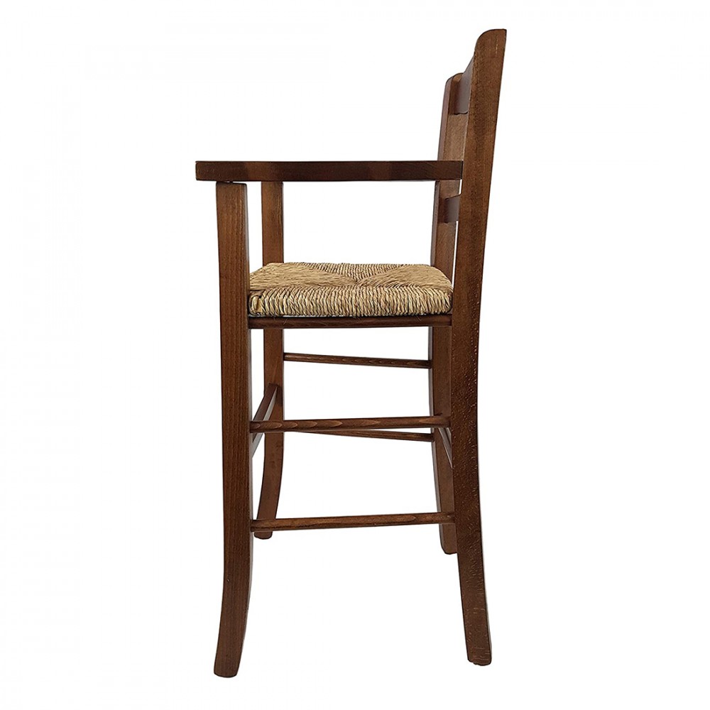 Seggiolone Sgabello per Bambini in Legno NOCE...