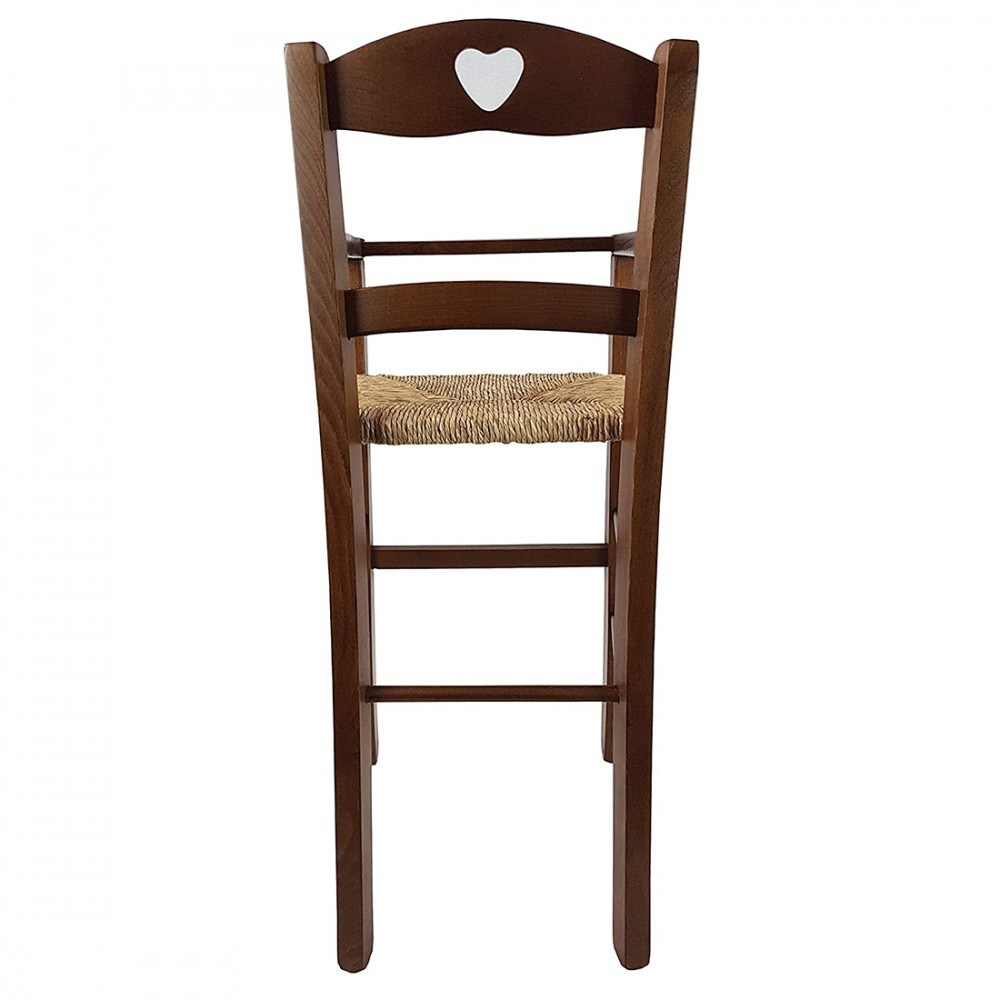 Seggiolone Sgabello per Bambini in Legno NOCE...