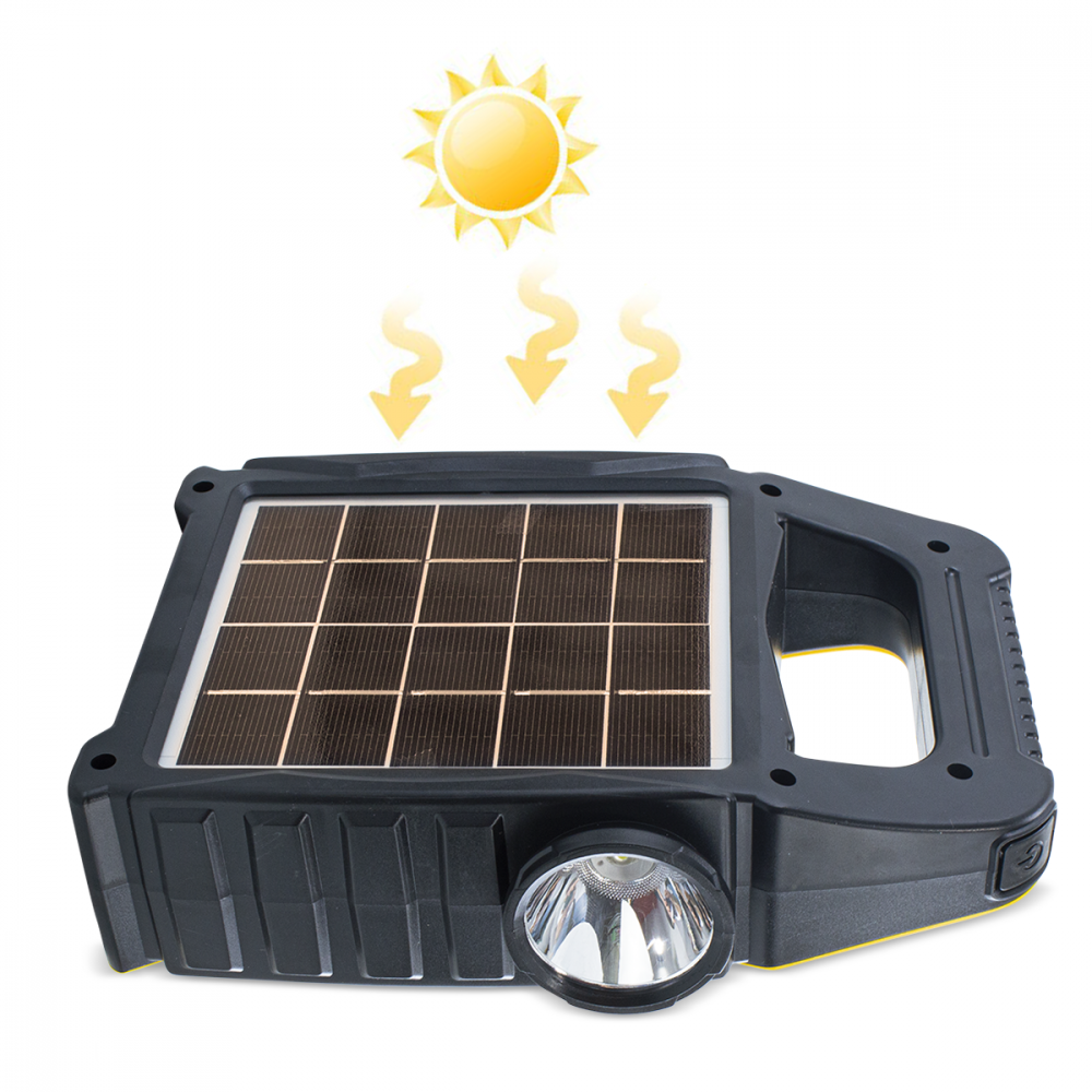 Lampada Faretto d'Emergenza con Pannello Solare...