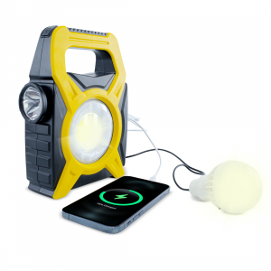Lampada Faretto d'Emergenza con Pannello Solare JY-9788 e...