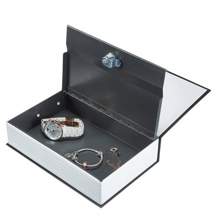 Cassetta Portavalori a Forma di Libro 115X80X45mm Cassaforte con Chiavi