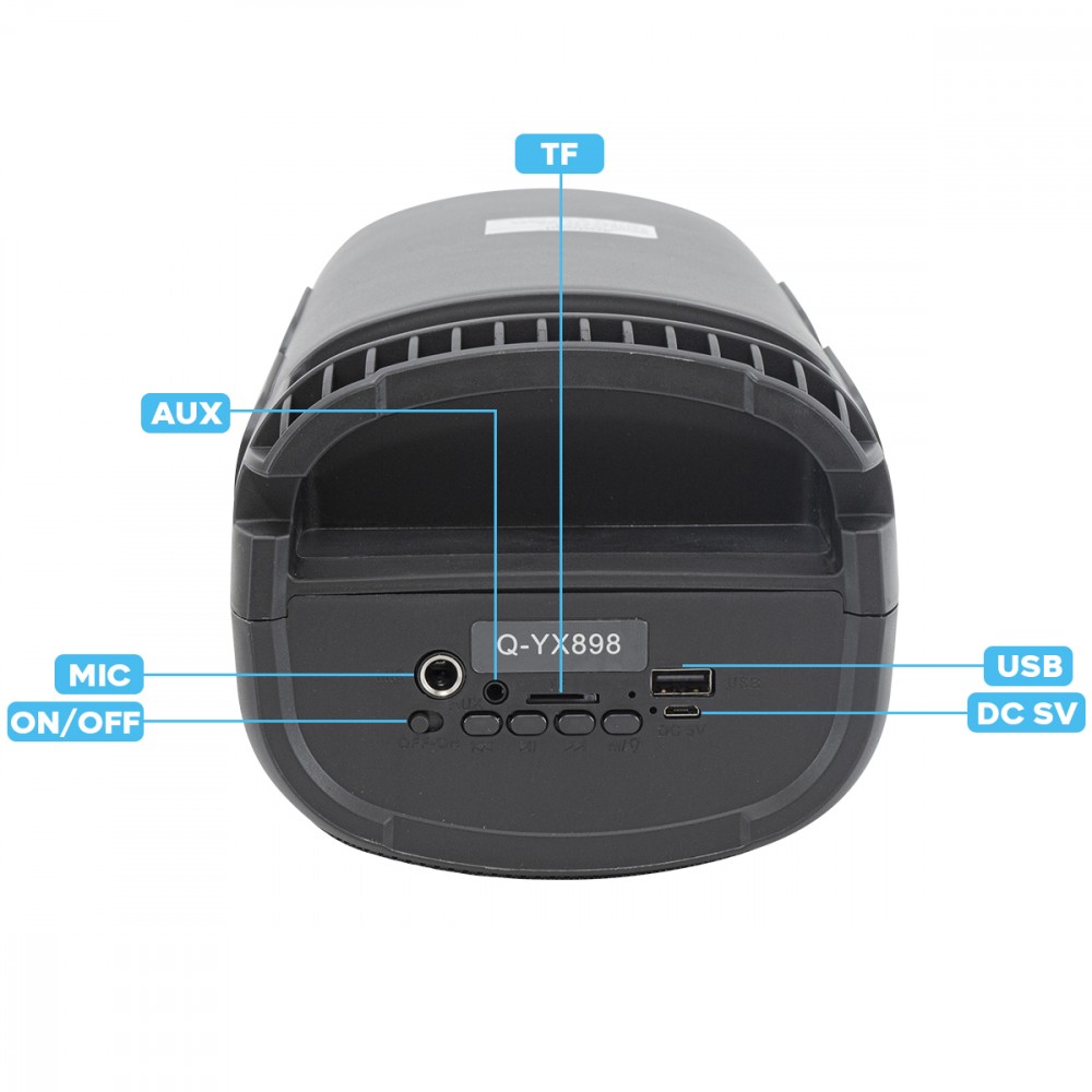 Cassa Bluetooth Altoparlante Wireless Karaoke...