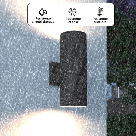 Applique da Parete LED 870182 Lampada Esterno Design Moderno Alluminio