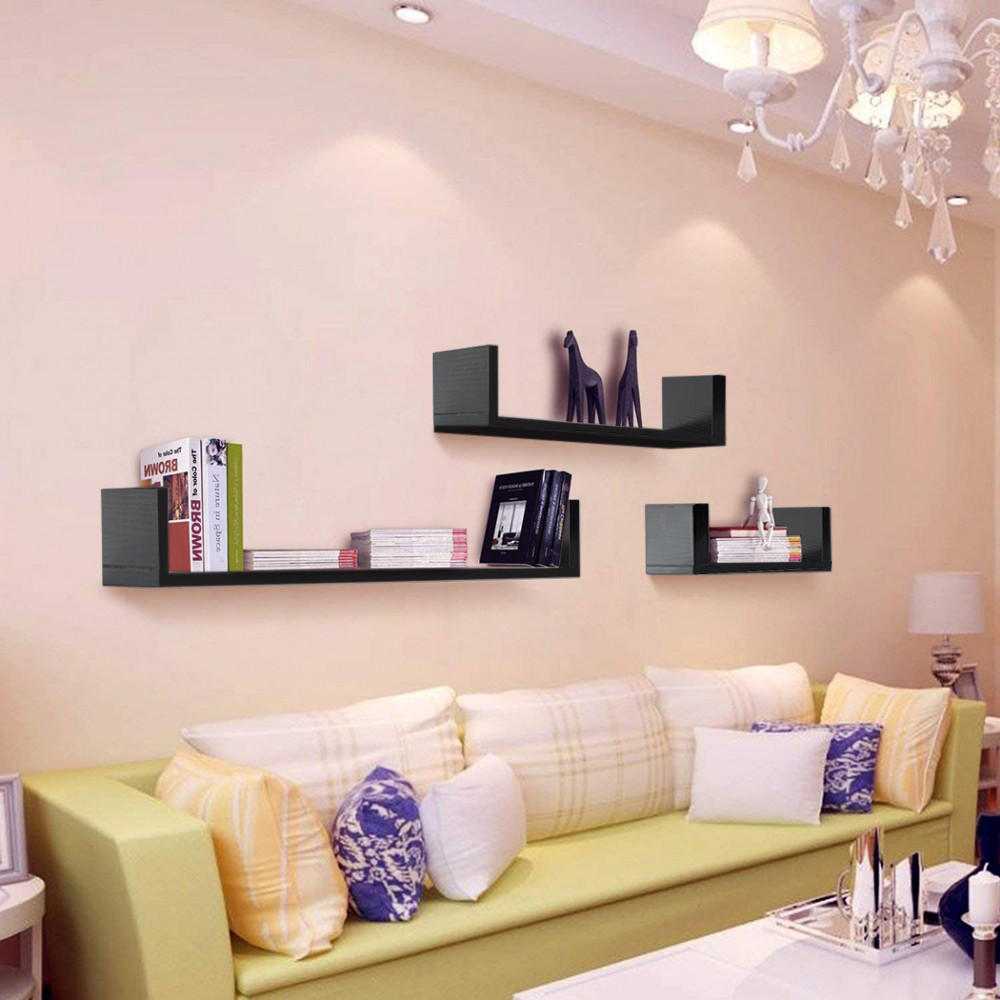 Set 3 mensole decorative a forma di U...