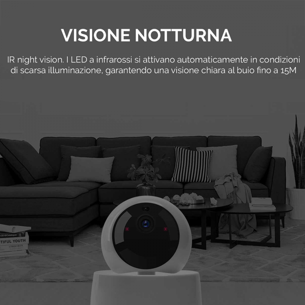Telecamera di Sorveglianza IP 75648 WiFi Full...