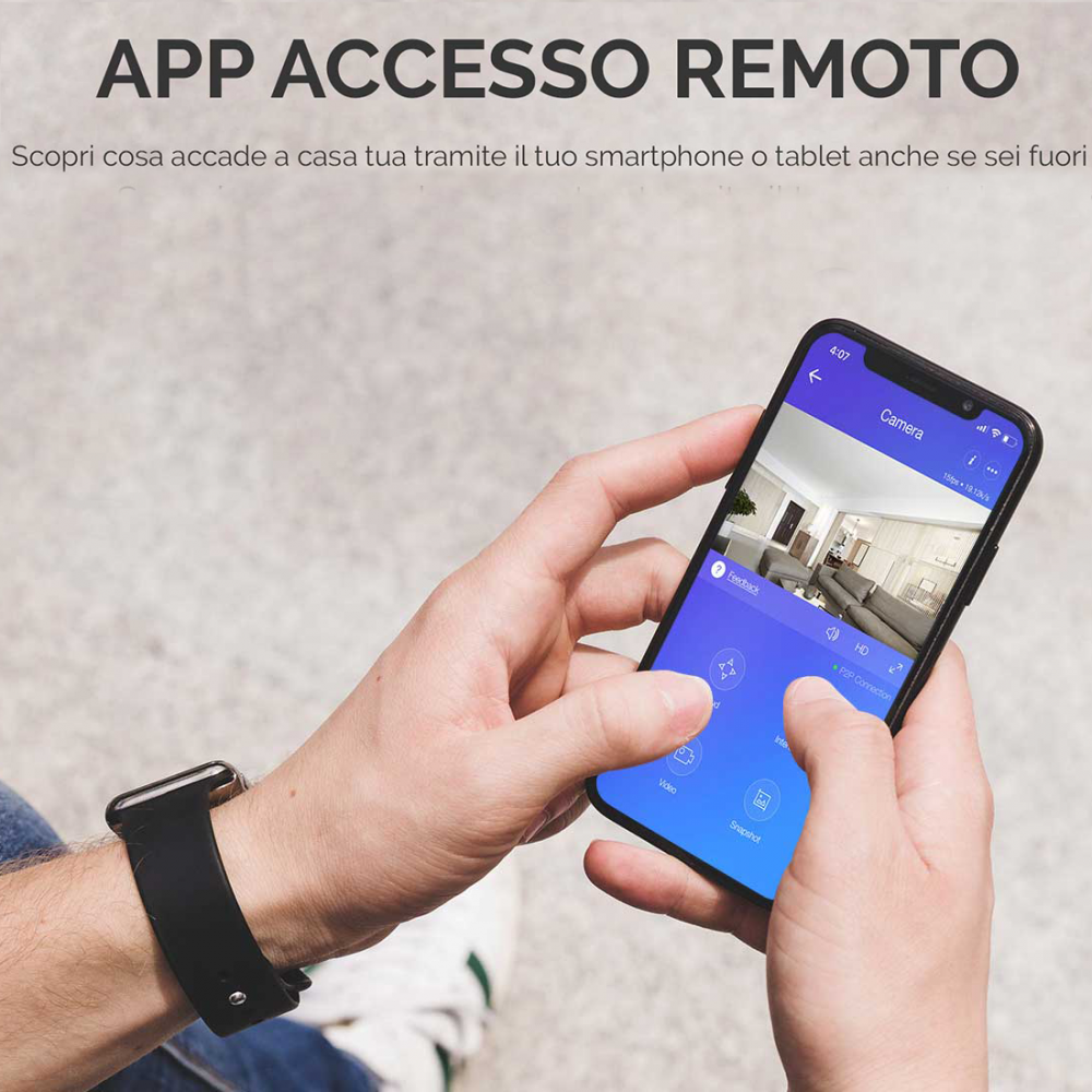 Telecamera di Sorveglianza IP 75648 WiFi Full...