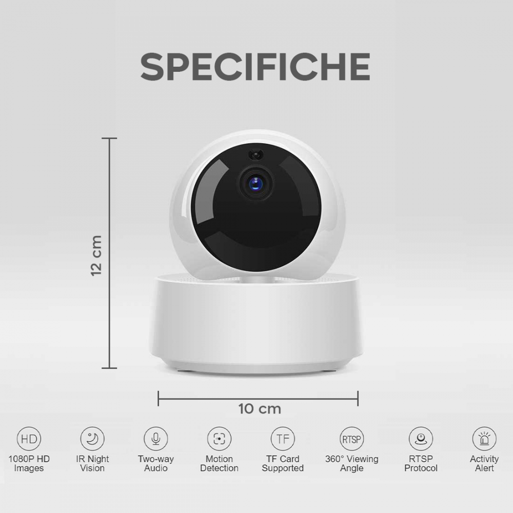 Telecamera di Sorveglianza IP 75648 WiFi Full...