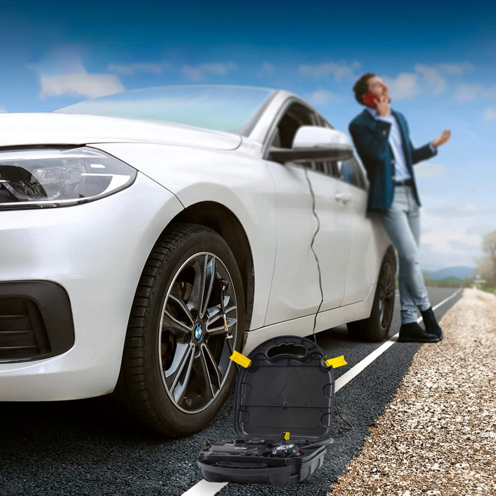 Kit Compressore ad Aria per Auto 12V Kit...