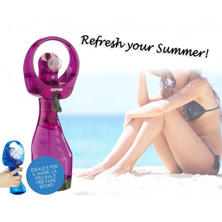 Ventilatore nebulizzatore portatile ZEPHIR PHF20 acqua vaporizzata rinfresco immediato