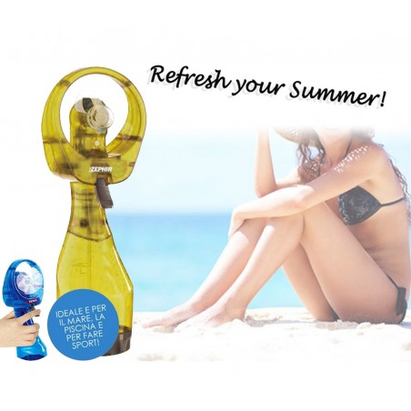 Ventilatore nebulizzatore portatile ZEPHIR PHF20 acqua vaporizzata rinfresco immediato