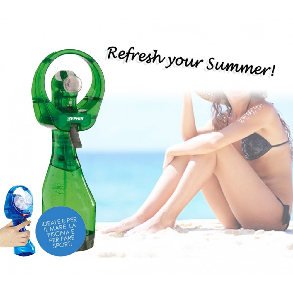 Ventilatore nebulizzatore portatile ZEPHIR PHF20 acqua vaporizzata rinfresco immediato